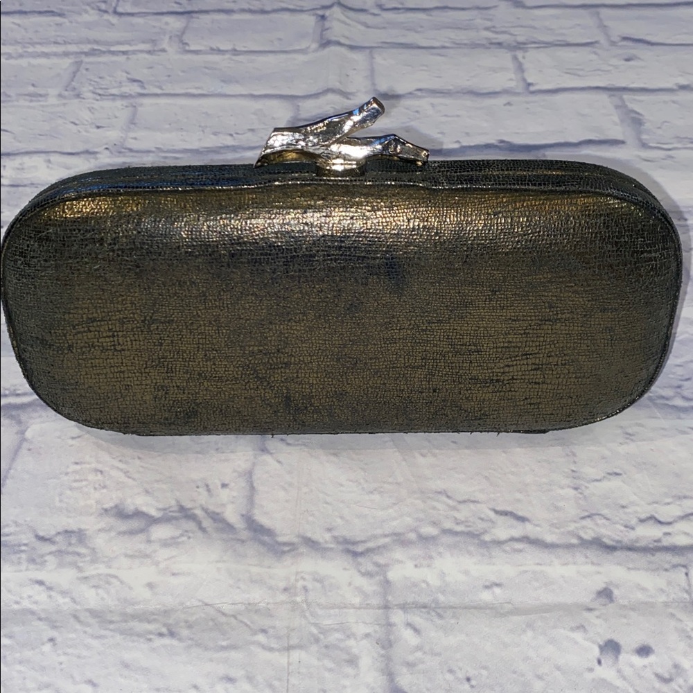 Diane Von Furstenburg Lytton Leather Convertible Clutch Shoulder Bag